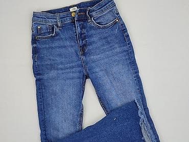 spodenki do kolan: Spodnie jeansowe, River Island, 10 lat, 140, stan - Bardzo dobry — 1