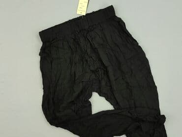 spodnie czarne damskie z niskim stanem: Spodnie materiałowe damskie, rozmiar S — 2