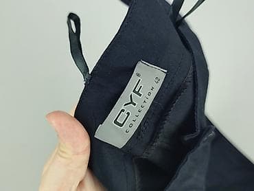 jeansy pull: Spodnie materiałowe damskie, rozmiar XL — 4