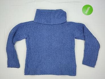 niebieski sweter damski: Golf damski, rozmiar XS — 2