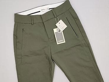 spodnie dril: Spodnie materiałowe damskie, rozmiar S — 1