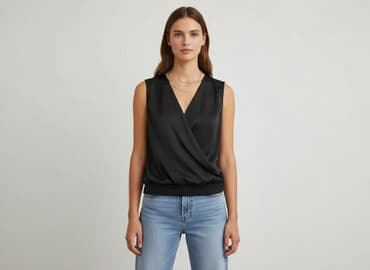 bluzki basic czarne: Orsay, Bluzka damska, M — 6