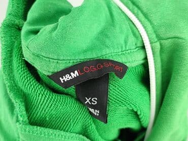 sweter w paski h: H&M, Bluza z kapturem damska, rozmiar XS — 4