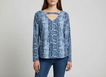 sukienka w wężowy wzór: Bluzka damska, rozmiar M — 6