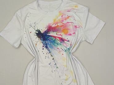 t shirty z czerwonem napisem: Women`s T-shirt, size L (EU 40) — 1