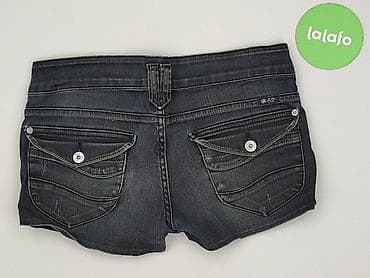 straight blue jeans: Szorty damskie, rozmiar L — 3