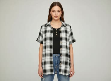 koszula w kratę damska shein: Shein, Koszula damska, rozmiar L — 1