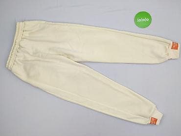 kremowe dresy: Spodnie dresowe damskie, rozmiar S — 3