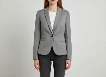 czerwona marynarka damska h m: H&M, Marynarka damska, rozmiar M — 7