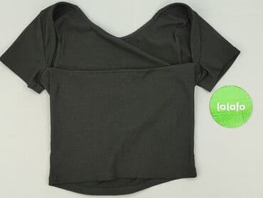 czarne prążkowane bluzki: Sinsay, Top damski, rozmiar L — 3