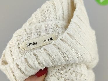 sweter bialy: Sinsay, Sweter damski, rozmiar M — 5