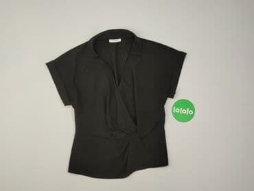 czarne t shirty i marynarka: Pieces, Жіноча блуза, розмір M — 2