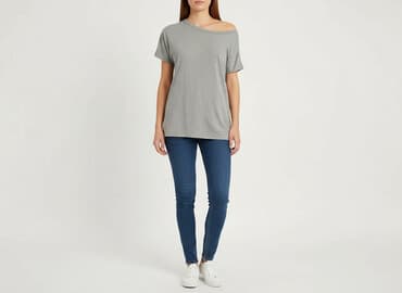 bluzki basic długi rękaw: T-shirt damski, rozmiar S — 5