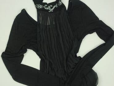 top z piórami czarny: Bluzka damska, rozmiar S — 1