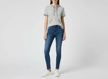 bluzy damskie polskie marki: Zara, Bluza z kapturem damska, rozmiar M — 1