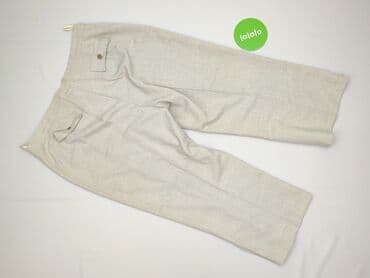 Women: Material trousers for women, size 3XL (EU 46) — 3