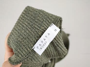 spodnie dla szerokich bioder: Papaya, Spodnie materiałowe damskie, rozmiar One size — 4