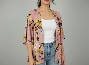 kimono kurtka: Sinsay, Narzutka damska, rozmiar One size — 6