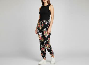 spodnie pizamowe hello kity: Boohoo, Spodnie materiałowe damskie, rozmiar S — 6