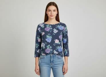 bawełniane t shirty damskie z długim rękawem: Esmara, T-shirt damski, rozmiar XS — 7