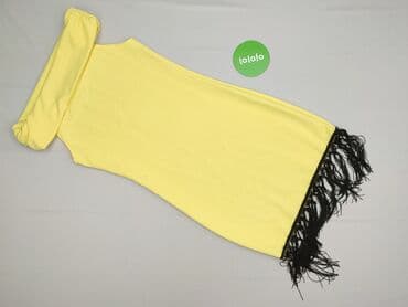 sukienki na wesele z narzutką żółta: Sukienka damska, rozmiar M — 4