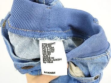 pull jeans: Spodnie jeansowe, H&M, 9-12 miesięcy, stan - Bardzo dobry — 4