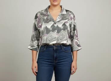 srebrne bluzki wieczorowe: Bluzka damska, rozmiar 2XL — 5