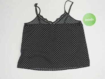 czarne bluzki z koronką plus size: Жіноча блуза, розмір M — 4