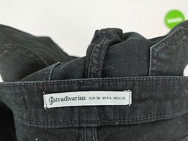 czarne jeansy bootcut: Stradivarius, Jeansy damskie, rozmiar S — 4