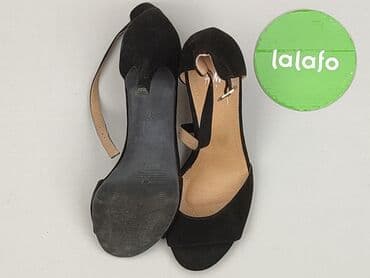 steve madden sandały czarne: H&M, Sandały damskie, rozmiar 37 — 4