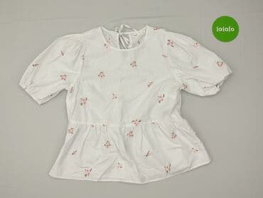 czerwona bluzki z bufkami: Sinsay, Bluzka damska, M — 2