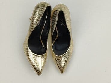 beżowe buty na koturnie ccc: Półbuty damskie, rozmiar 40 — 1