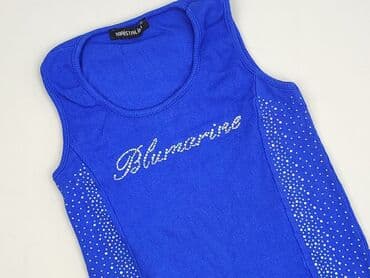 koszulka na ramiączkach jedwabna: Blumarine, T-shirt damski, rozmiar S — 1