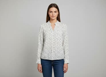 sweter piórkowy na drutach: Bluzka damska, rozmiar S — 6