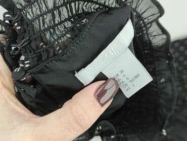 czarną sukienka z białym kołnierzykiem h m: H&M, Sukienka damska, rozmiar M — 5