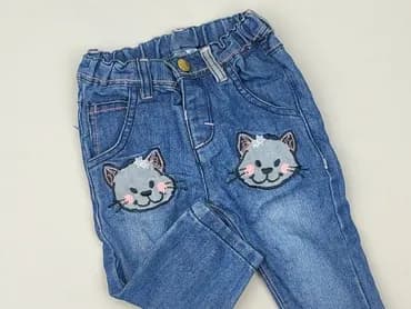 Spodnie jeansowe, 6-9 miesięcy, stan - Idealny