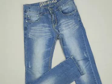 Spodnie jeansowe, Niebieski Księżyc, 13 lat, 152/158, stan - Bardzo dobry
