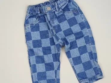 Spodnie jeansowe, H&M, 9-12 miesięcy, stan - Bardzo dobry