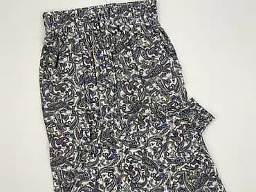 Damskie spodnie z lekkiej tkaniny w orientalny wzór paisley - Fason