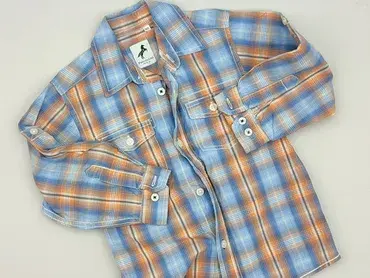 Shirt 4-5 years, condition - Perfect, pattern - Cell, color - Light blue