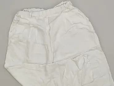 White, Material trousers for women, size S