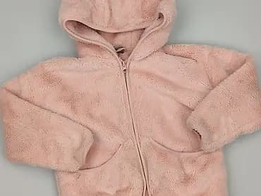 Różowa pluszowa bluza/kurtka z kapturem dla dziewczynki - Marka