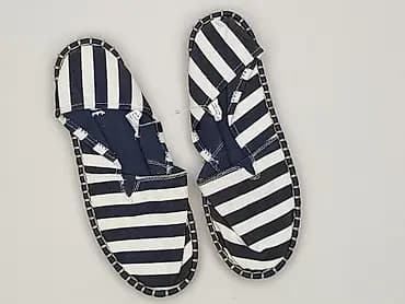 Damskie espadryle w paski - Model: espadryle wsuwane - Rozmiar: 38