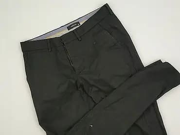 Męskie spodnie chino RESERVED - Kolor: czarny - Rozmiar z metki: 30 -