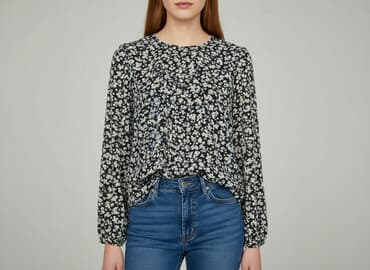 bluzka z rozkloszowanymi rękawami zalando: H&M, Жіноча блуза, розмір S на lalafo.pl — 1 bluzka z rozkloszowanymi rękawami zalando: H&M, Жіноча блуза, розмір S — 1