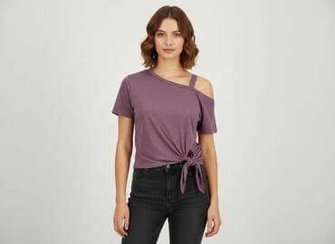 bluzka z asymetrycznym dekoltem: Жіноча блуза, розмір S на lalafo.pl — 1 bluzka z asymetrycznym dekoltem: Жіноча блуза, розмір S — 1