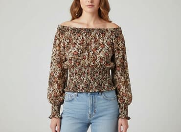 bluzka boho z długim rękawem: Жіноча блуза, розмір S на lalafo.pl — 1 bluzka boho z długim rękawem: Жіноча блуза, розмір S — 1