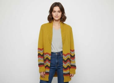 Hand Knitted, Кардиган жіночий, розмір S на lalafo.pl Hand Knitted, Кардиган жіночий, розмір S