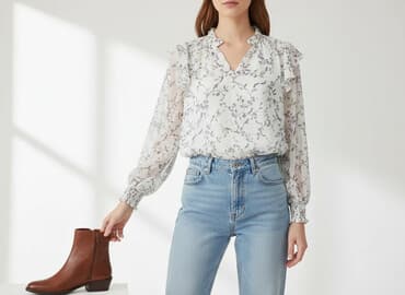 reserved bluzka z bufkami: Жіноча блуза, розмір XS на lalafo.pl — 1 reserved bluzka z bufkami: Жіноча блуза, розмір XS — 1