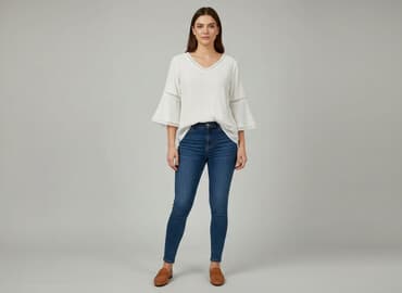 bluzka z rozkloszowanymi rękawami zalando: Esmara, Жіноча блуза, розмір L на lalafo.pl — 1 bluzka z rozkloszowanymi rękawami zalando: Esmara, Жіноча блуза, розмір L — 1